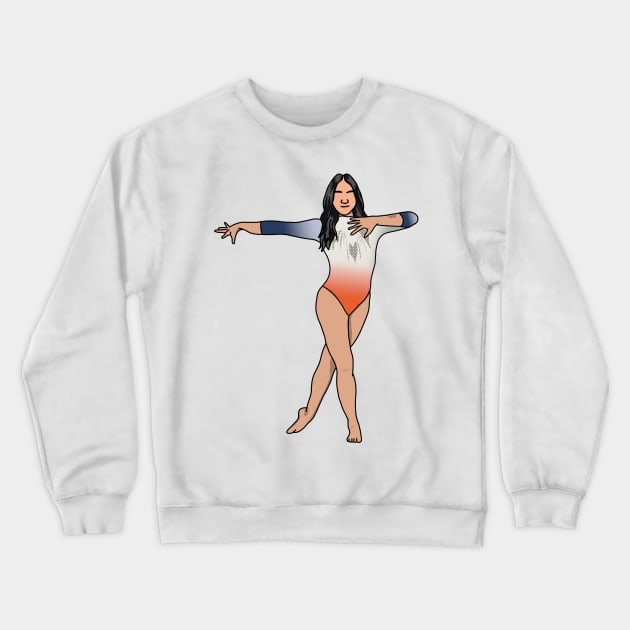 suni and the gymnast Crewneck Sweatshirt by rsclvisual